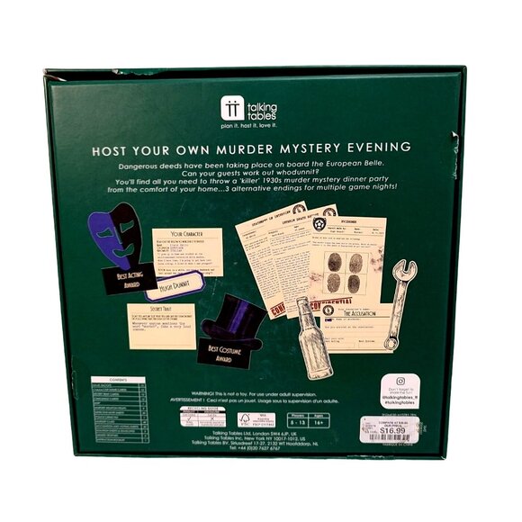 Talking Tables Murder Mystery Game: On The Night Train Family Fun Entertainment - Picture 2 of 11